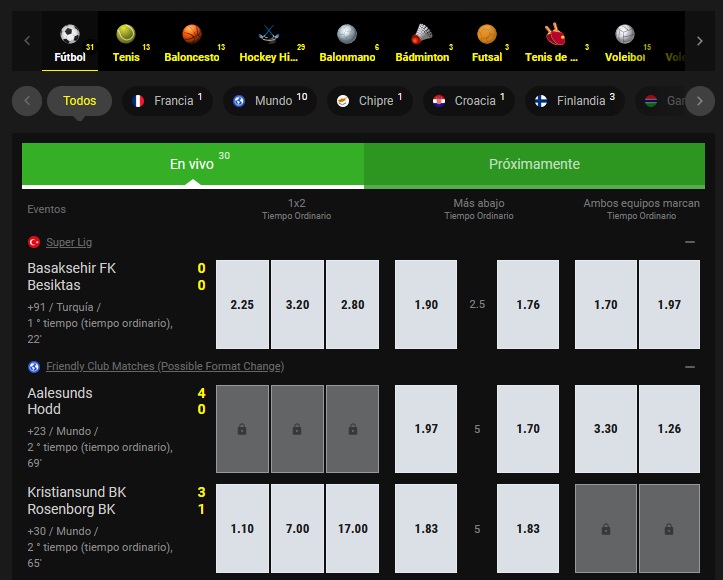 Resumen de los deportes