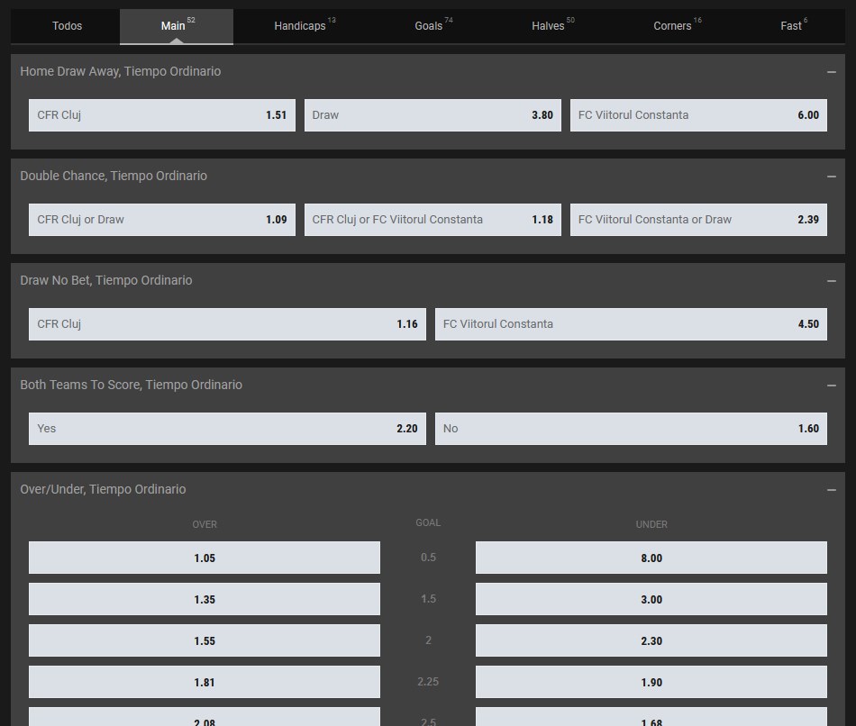 Imagen de apuestas en directo página 1